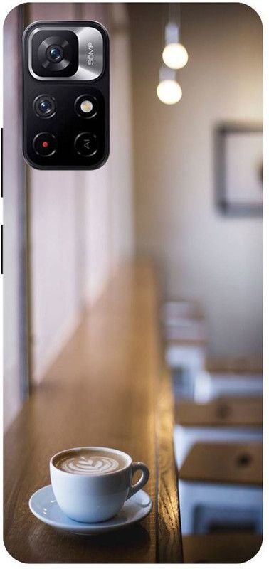 Bluvver Back Cover for POCO M4 Pro 5G, MZB0BGVIN, Printed Love,Coffee Cup Back Cover  (Multicolor, Hard Case, Pack of: 1)