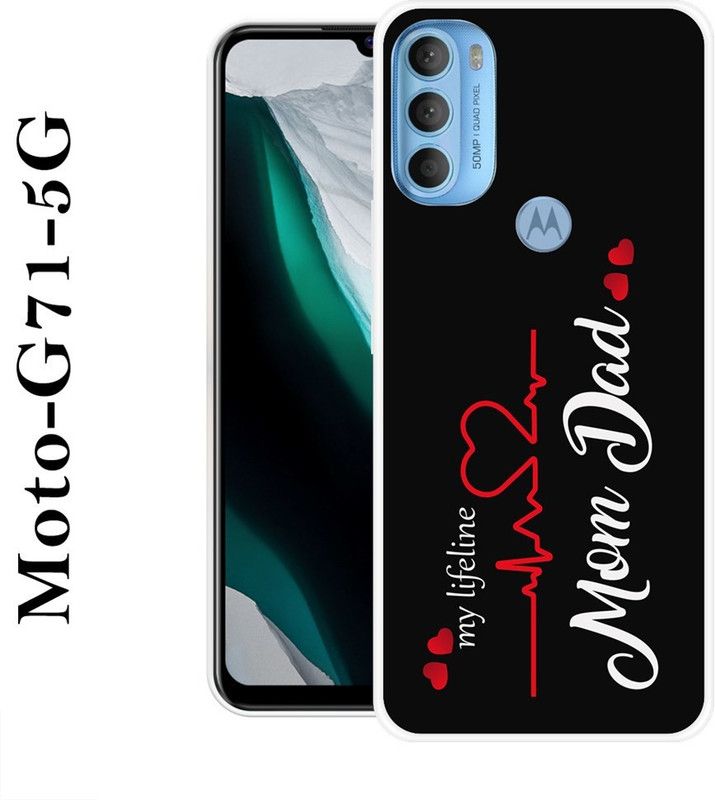 SIMAWAT Back Cover for Motorola Moto G71 5G  (Multicolor, Grip Case, Silicon)