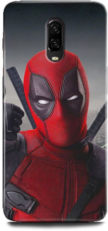 INDICRAFT Back Cover for One Plus 6T, Deadpool, Printed  (Multicolor, Shock Proof)