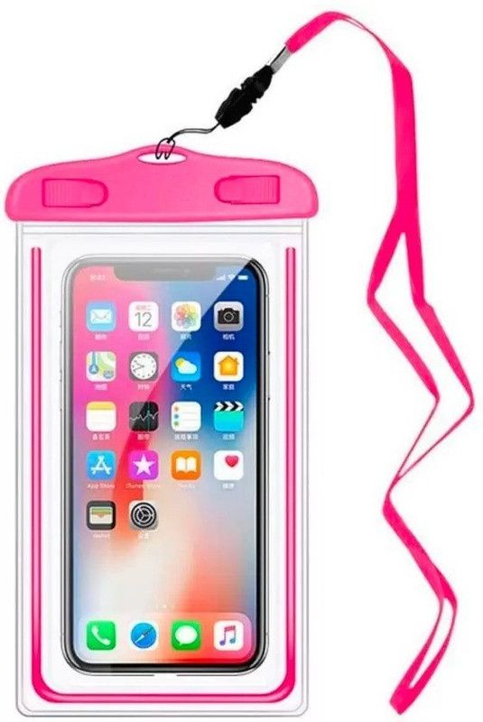 A3sprime Pouch for All Smartphones, [Universal Waterproof Mobile Pouch up to 7 inch]  (Pink, Waterproof, Pack of: 1)