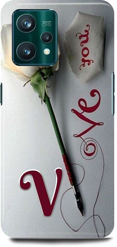 play fast Back Cover for OPPO A76, CPH2375 V, NAME, LETTER, ALPHABET, LOVE  (Silver, Hard Case, Pack of: 1)