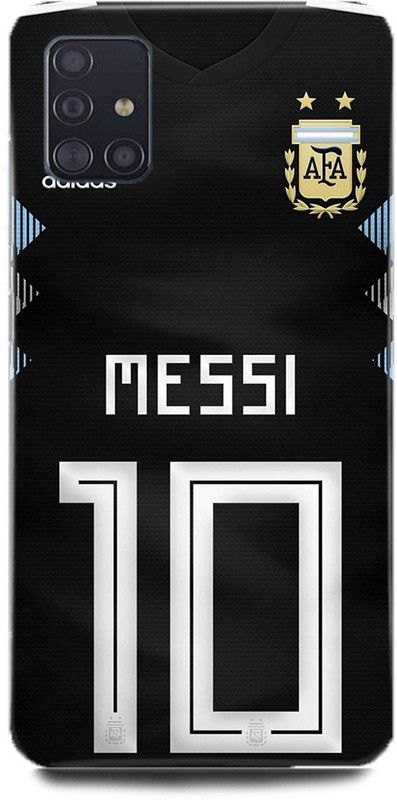 MP ARIES MOBILE COVER Back Cover for SAMSUNG Galaxy A51, Messi Lione Football Messi 10 Jersey King of football Messi logo sports  (Multicolor, Hard Case, Pack of: 1)