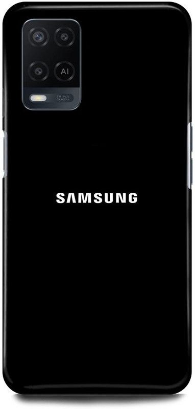 FRONK Back Cover for OPPO A54, CPH2239, SAMSUNG, SIGN, LOGO, BLACK  (Black, Hard Case, Pack of: 1)