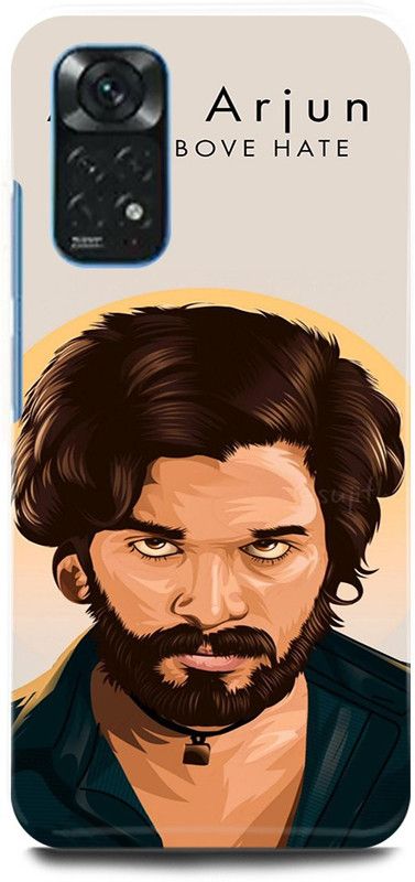 play fast Back Cover for Redmi Note 11S ALLU, ARJUN, SOUTH, HERO, ACTOR, PUSHPA  (Brown, Hard Case, Pack of: 1)