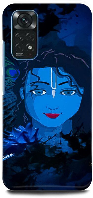 play fast Back Cover for Redmi Note 11 KRISHNA, KRISHAN, JI, KANHAIYA, KANHA  (Blue, Hard Case)