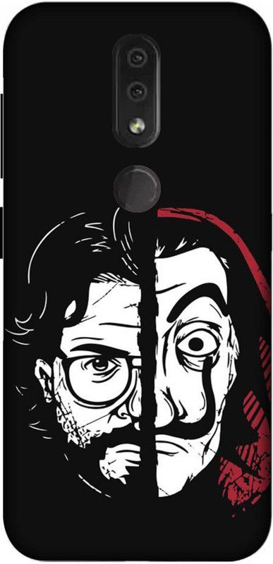 NDCOM Back Cover for Nokia 4.2 Professor And Mask Printed  (Multicolor, Hard Case, Pack of: 1)