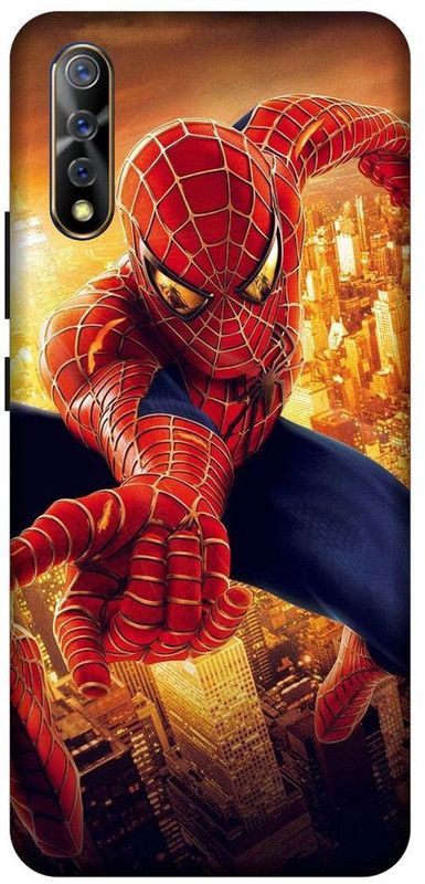 SSMORYA Back Cover for Vivo Z1x Spiderman Printed Back Cover  (Multicolor, Waterproof, Pack of: 1)
