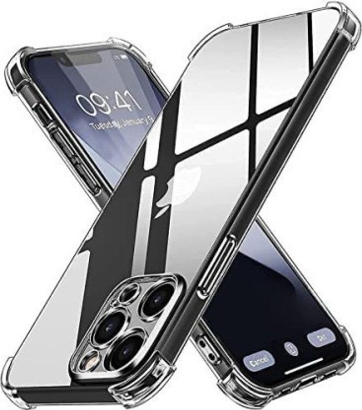 VCASE Back Cover for Iphone 14 Pro MAX  (Transparent, Dual Protection)