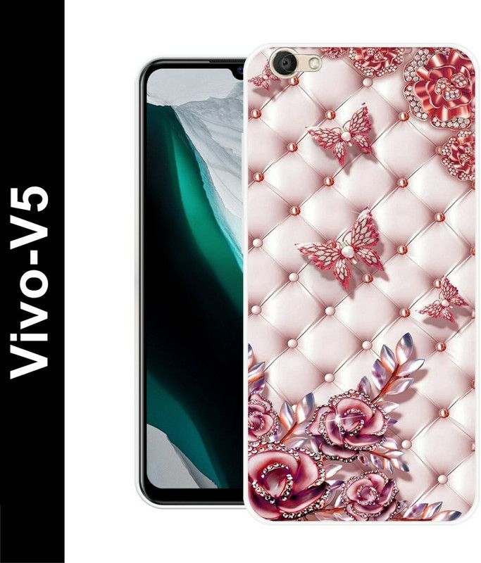 PictoWorld Back Cover for Vivo V5  (Pink, Grip Case, Silicon, Pack of: 1)