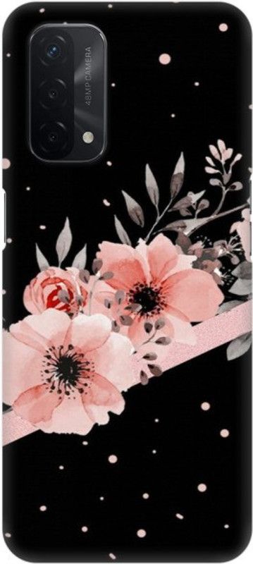 COBIERTAS Back Cover for Oppo A74 5G  (Black, Pink, Hard Case)