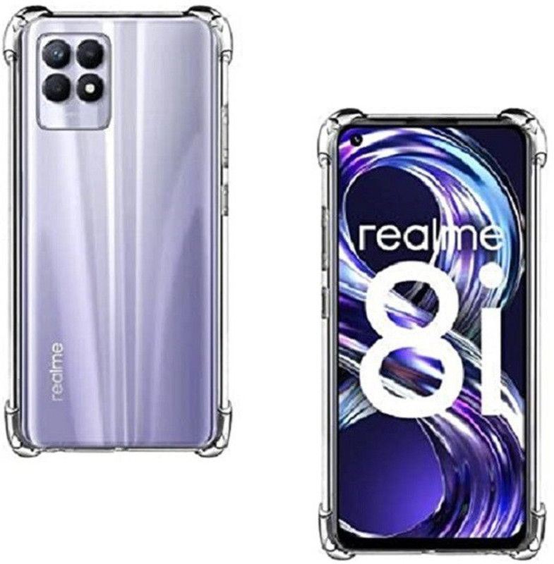 Coverage Back Cover for Realme RMX3286 /Narzo 50  (Transparent, Dual Protection, Pack of: 1)