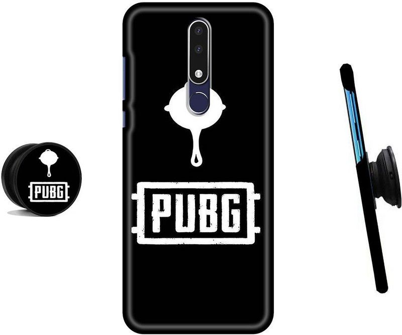 MY SWAG Back Cover for Nokia 5.1 Plus  (Black, White, Cases with Holder)