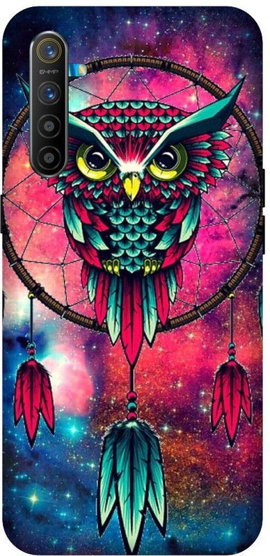 SSMORYA Back Cover for Realme XT Mandala owl Printed Back cover  (Multicolor, Waterproof, Pack of: 1)