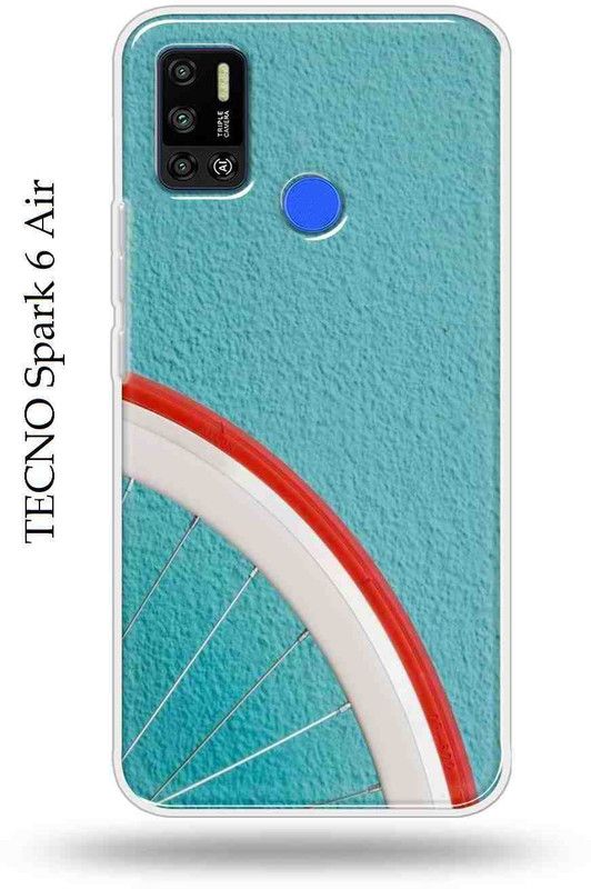 RM Style Back Cover for Tecno Spark 6 Air  (Blue, White, Anti-radiation, Silicon)