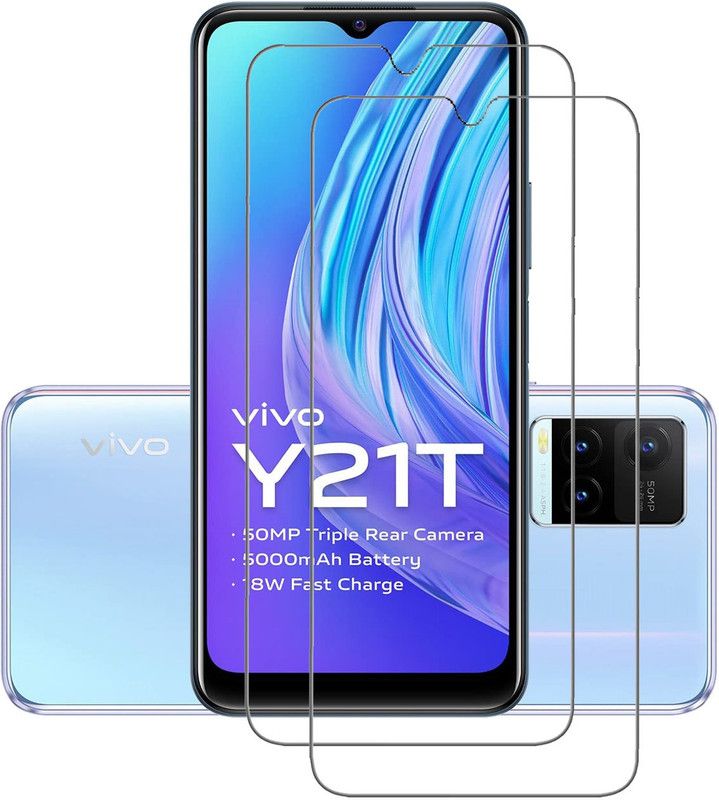 INFINITYWORLD Tempered Glass Guard for Vivo Y21T  (Pack of 2)
