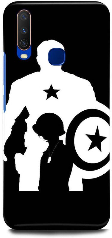 FUGGA Back Cover for Vivo Y19, 1915, CAPTAIN, AMERICA, AVENGER, AVENGERS, SOLDIER  (Multicolor, Hard Case, Pack of: 1)