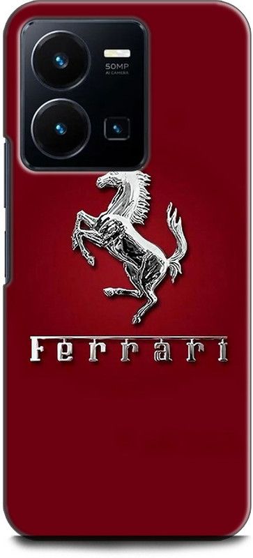 WallCraft Back Cover for Vivo Y35, V2205 FERRARI, FERRARI LOGO, FERRARI SYMBOL  (Multicolor, Dual Protection, Pack of: 1)