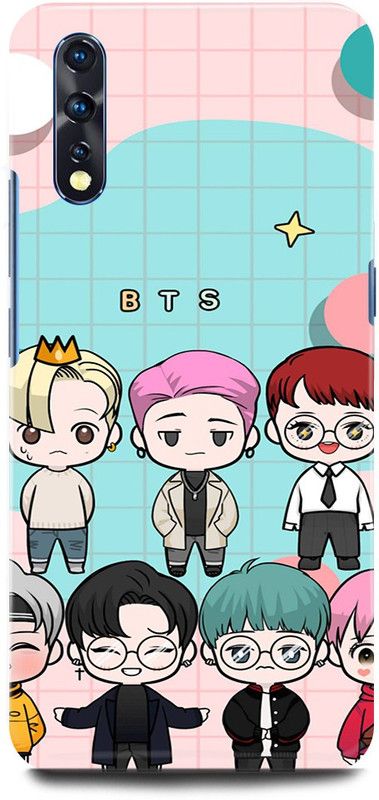 JUGGA Back Cover for vivo Z1x, 1917, BTS, ARMY, LOVE, MUSIC, KOREAN, SINGERS  (Multicolor, Hard Case, Pack of: 1)