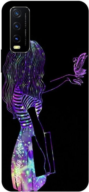 Zaplab Back Cover for Vivo Y20i, V2027 Cool Girl Printed  (Multicolor, Hard Case, Pack of: 1)
