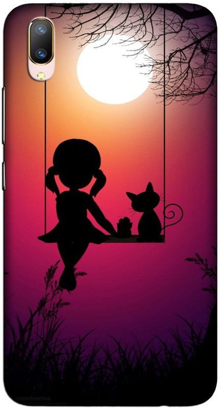 CROKIAN Back Cover for ViVO V11 Pro Cute Girl Back Cover  (Multicolor, Hard Case, Pack of: 1)
