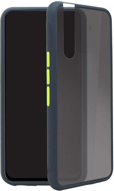 Wideals Back Cover for Vivo V15 Pro Hard Back Rubberized Matte Smoke Case  (Blue, Pack of: 1)