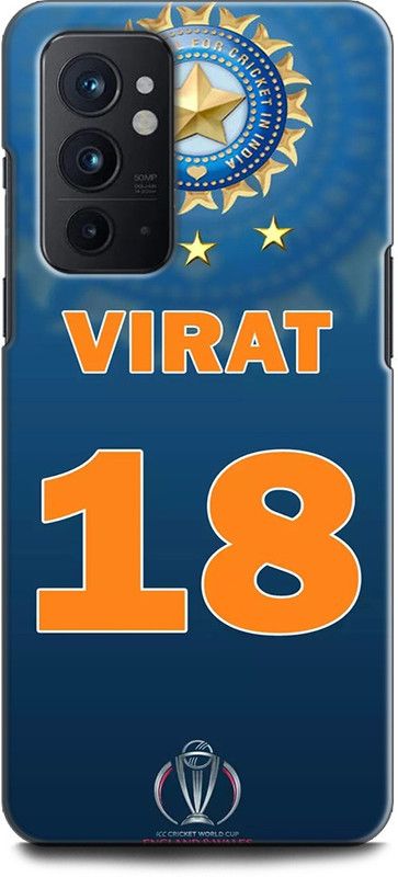 WallCraft Back Cover for OnePlus 9RT 5G VIRAT KOHLI, PLAYER, CRICKETER, SPORTS, JERSEY  (Multicolor, Dual Protection, Pack of: 1)