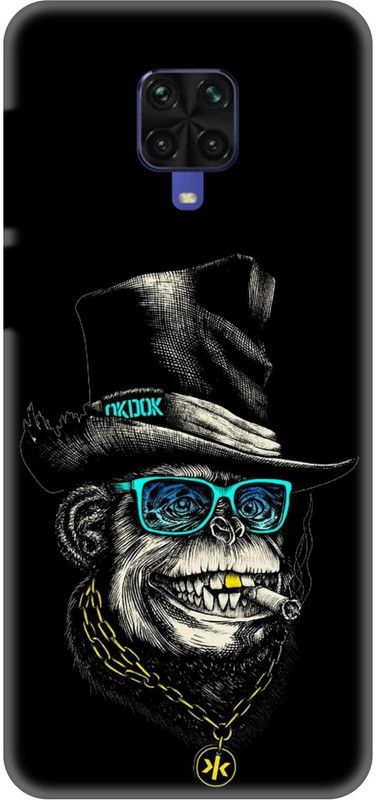 SP KING Back Cover for POCO M2PRO  (Black, 3D Case)