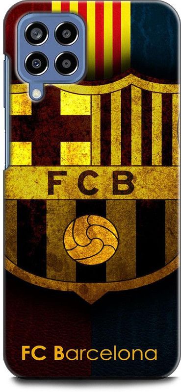 WallCraft Back Cover for SAMSUNG Galaxy M53 5G BARCELONA, LOGO, EMBLEM, FOOTBALL, FCB, SPORTS  (Multicolor, Dual Protection, Pack of: 1)