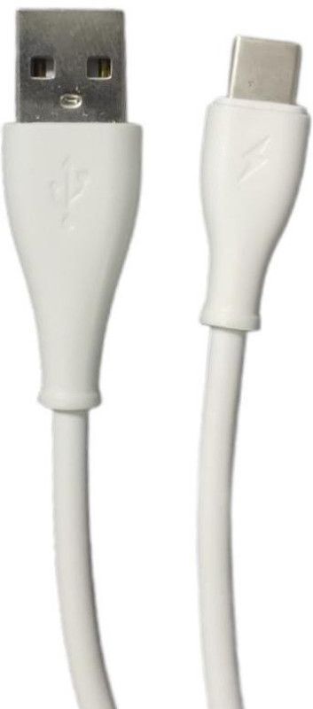 Jeonza USB Type C Cable 1 m J01  (Compatible with Mobile, White, One Cable)