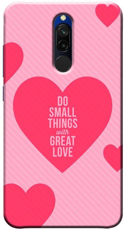 YorktoSis Back Cover for Redmi 8  (Pink, Anti-radiation, Silicon, Pack of: 1)