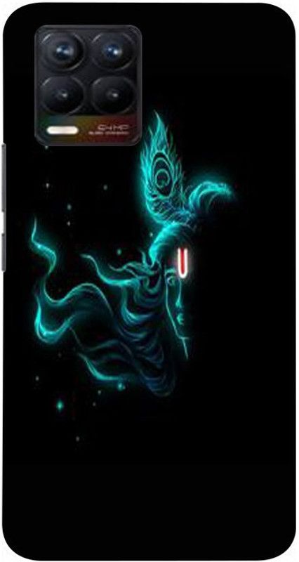 LAKHDATAAR Back Cover for realme 8 Pro  (Black, Blue, Waterproof, Silicon, Pack of: 1)