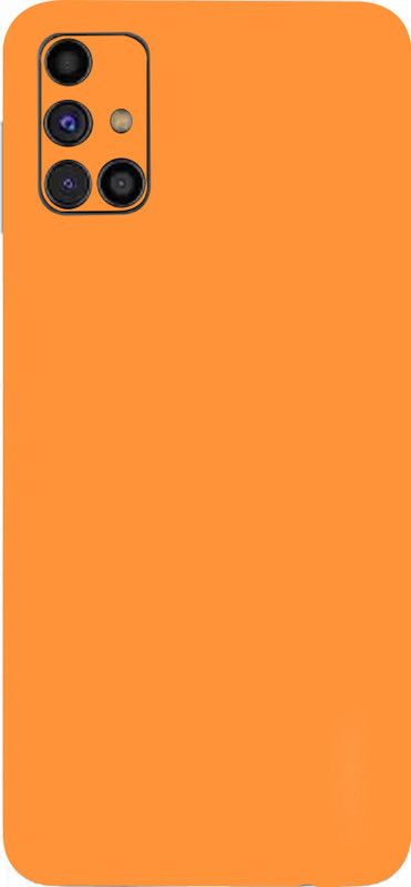 mtool SAMSUNG Galaxy M31s, samsung galaxy m31s Mobile Skin  (Ultra Super Orange Matte Skin With High Gloss Finish).)
