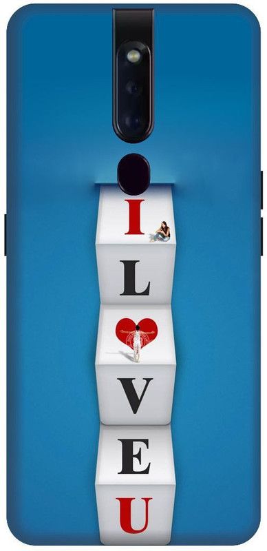 KARJUN Back Cover for OPPO F11 Pro, Love Multicolour Printed  (Multicolor, Hard Case, Pack of: 1)