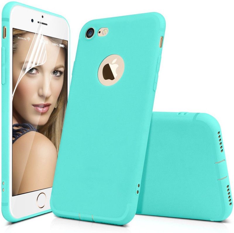 GoldKart Back Cover for Apple iPhone 7  (Green, Silicon)