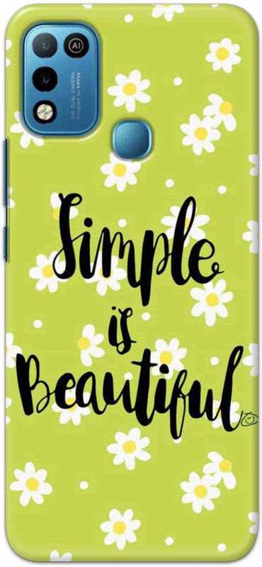 NDCOM Back Cover for Infinix Smart 5 Simple Is Beautiful Printed  (Multicolor, Hard Case, Pack of: 1)