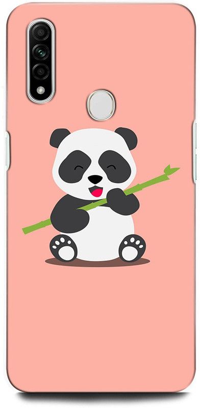 ORBIQE Back Cover for OPPO A31 CPH2015 PANDA, LOVE, BEAR, AMOR, ANIMATION HEART  (Multicolor, Hard Case, Pack of: 1)