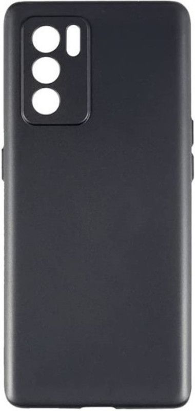 srskt case Back Cover for Oppo Reno6 pro  (Black, Matte Finish, Pack of: 1)