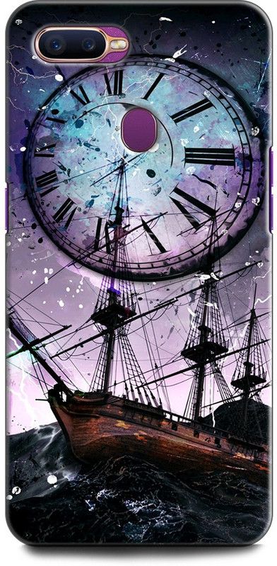 KEYCENT Back Cover for OPPO F9, CPH1881 STORM, SHIP, PANTING, WATCH, ABSTRACT ART, TEXTURE  (Multicolor, Shock Proof, Pack of: 1)