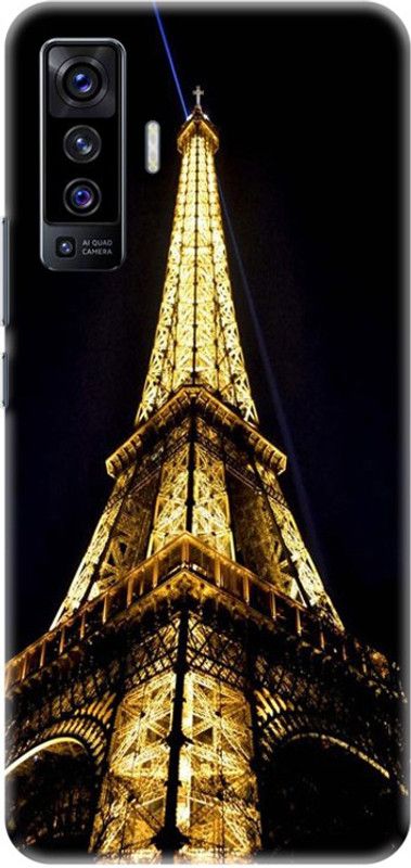 PNBEE Back Cover for Vivo X50 - Effile Tower Print  (Multicolor, Hard Case, Pack of: 1)