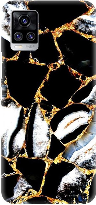 PNBEE Back Cover for vivo V20, V2025, V2024 - Marble Pattern Print  (Multicolor, Hard Case, Pack of: 1)