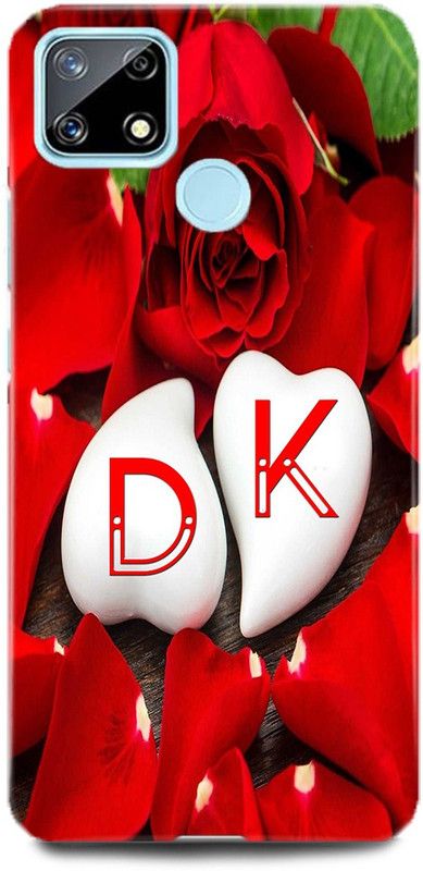 Dimora Back Cover for REALME C25S, RMX3197,D LOVES K NAME,D NAME, K LETTER, ALPHABET,D LOVE K NAME  (Multicolor, Hard Case, Pack of: 1)
