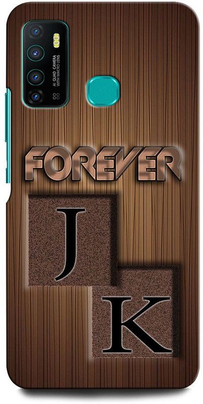 INTELLIZE Back Cover for Infinix Hot 9 JK, J LOVE K, K LOVE J, J LETTER, K LETTER, JK NAME  (Multicolor, Hard Case, Pack of: 1)