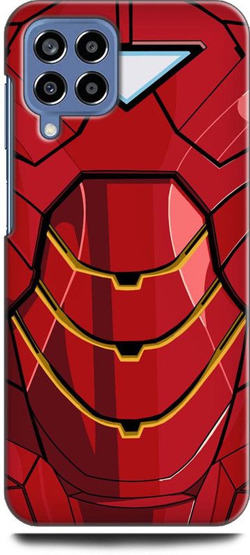 WallCraft Back Cover for SAMSUNG Galaxy M53 5G IRON MAN, MASK, AVENGER, MARVER, SUPERHERO, COMIC  (Multicolor, Dual Protection, Pack of: 1)