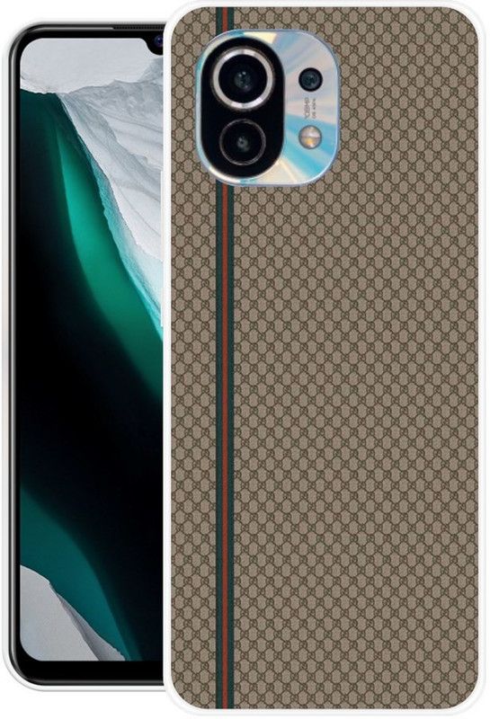 Krtagy Back Cover for Mi 11 5G  (Brown, Dual Protection, Silicon, Pack of: 1)