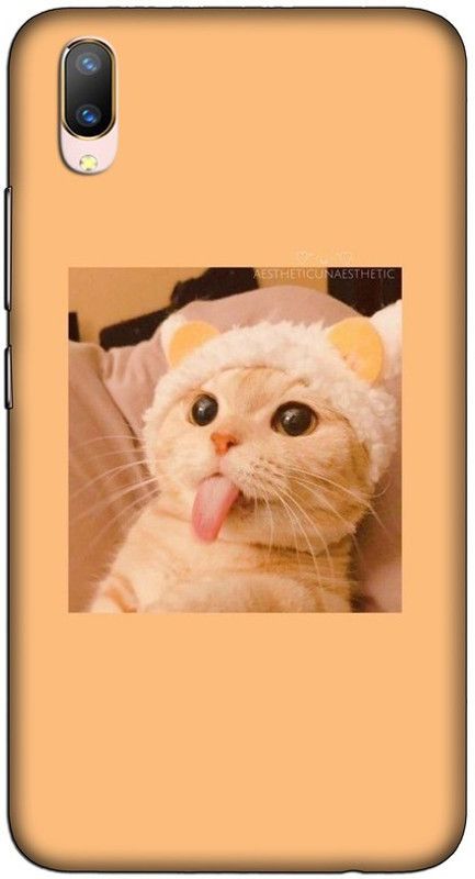 CROKIAN Back Cover for ViVO V11 Pro Cute cat Back Cover  (Multicolor, Hard Case, Pack of: 1)