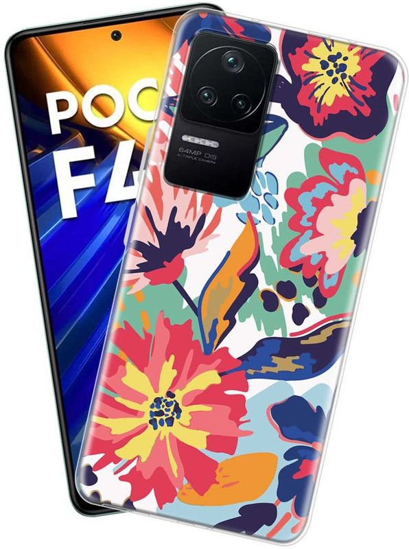 Fashionury Back Cover for POCO F4 5G  (Multicolor, Grip Case, Silicon, Pack of: 1)