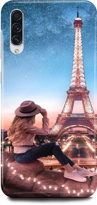 JUGGA Back Cover for SAMSUNG Galaxy A70s, EIFEL, TOWER, PARIS, GIRL, LOVE  (Multicolor, Hard Case, Pack of: 1)