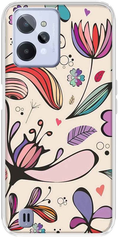 CaseRepublic Back Cover for Realme C31  (Multicolor, Silicon)
