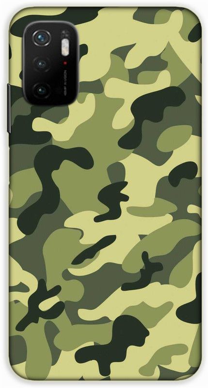 iprinto Back Cover for POCO M3 Pro, POCO M3 Pro 5G Army Back Cover  (Multicolor, Hard Case, Pack of: 1)