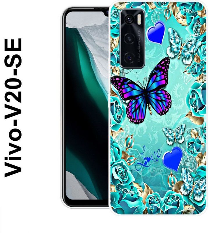KUDI Back Cover for Vivo V20 SE  (Multicolor, Silicon)